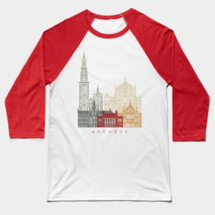 Antwerp skyline poster Baseball T-Shirt